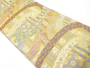 北出工芸 北出与三郎謹製　曜変流水文様織出し本袋帯